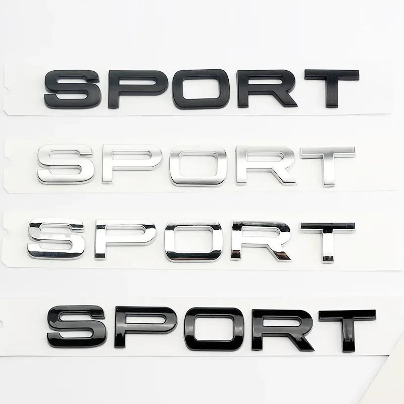 3D ABS SPORT Letters Emblem Rear Trunk Badge Sticker for Rover Discovery Evoque L494 L320 Car Styling Accessories