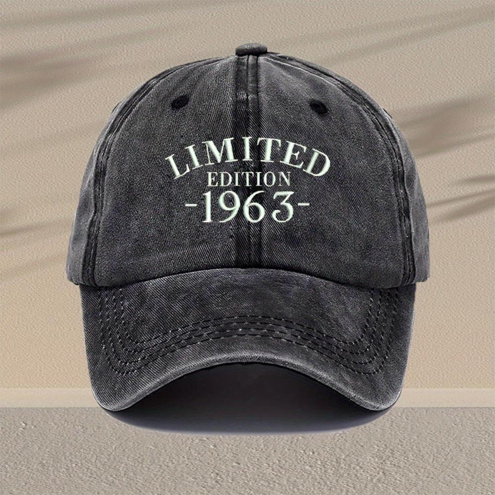 Mens Vintage Embroidered Baseball Cap Adjustable Lightweight Retro Hat with Limited Edition Design Multiple Colors for