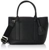 Faux leather tote bag with shoulder strap