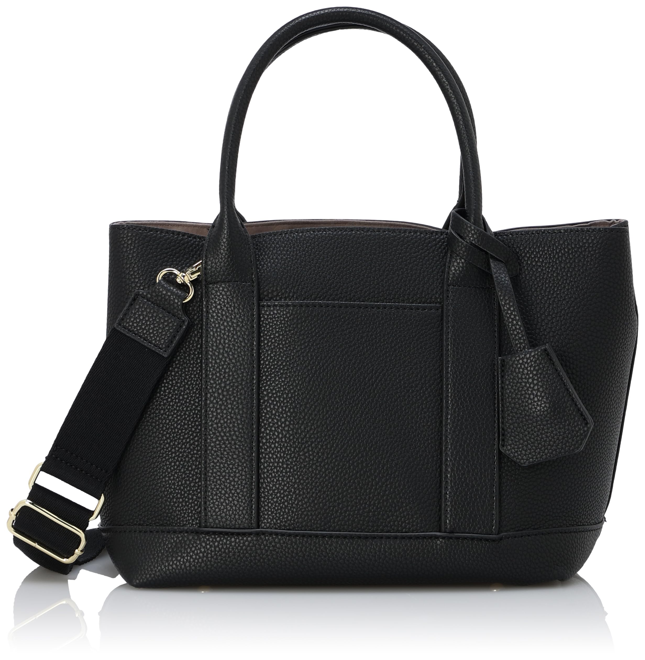 

Faux leather tote bag with shoulder strap