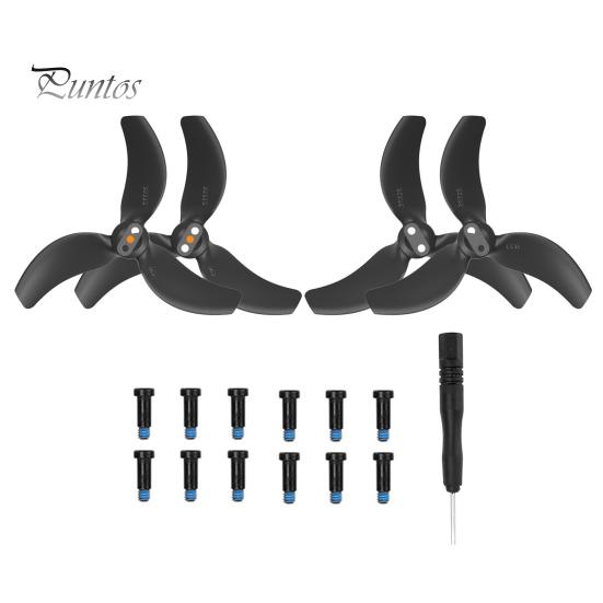 

2 пари пропелерів для дронів для DJI Avata. Низький рівень шуму. Запасні частини лопаті пропелера. Гвинтова викрутка. Замінні аксесуари. 2 Pairs чорний