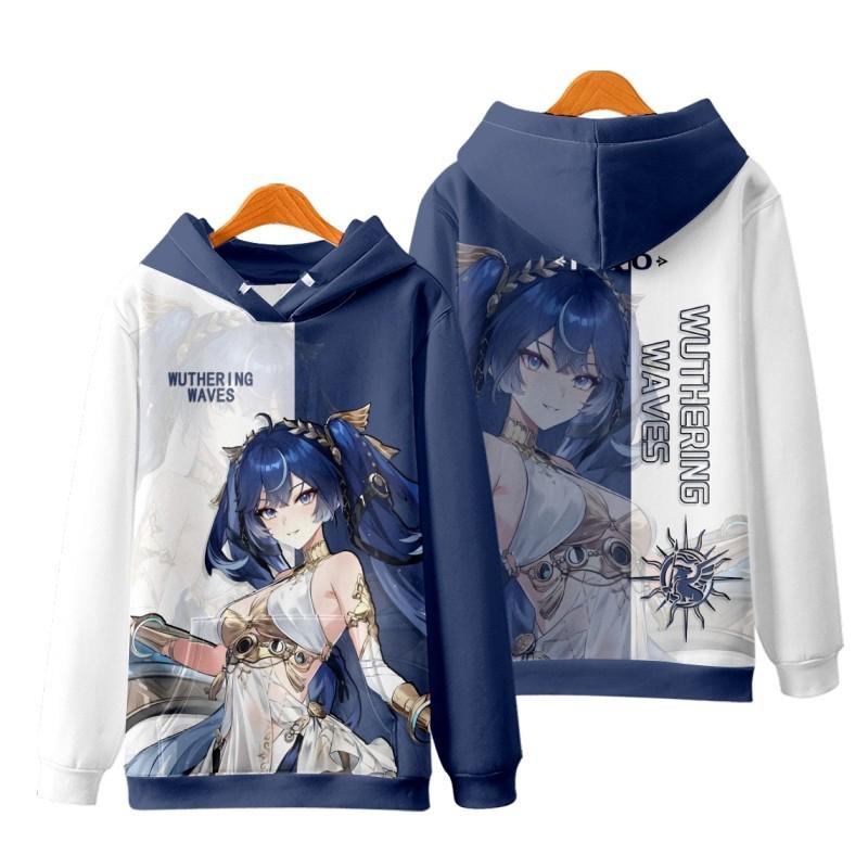 Game Wuthering Waves All Role Playing Hoodie 3D Print Men Women Anime Sweatshirt  Spring Autumn  Hoodies Casual Y2k Tracksuit Coat