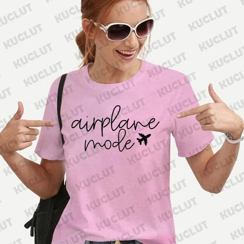 

Футболки в режиме полета для женщин Одежда Путешественник Путешествия Футболки Отпуск Футболки Футболка пилота Футболка с коротким рукавом Одежда 4XL