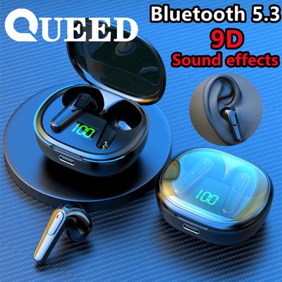 Nová náhlavní souprava Bluetooth Sportovní bezdrátová náhlavní souprava do uší s mimořádně dlouhou výdrží baterie