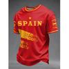 Camiseta Temática de Cultura Clásica Española 2026 Exclusiva para Aficionados Adultos Niños Camiseta Casual Verano Transpirable Secado Rápido Suave Cómoda