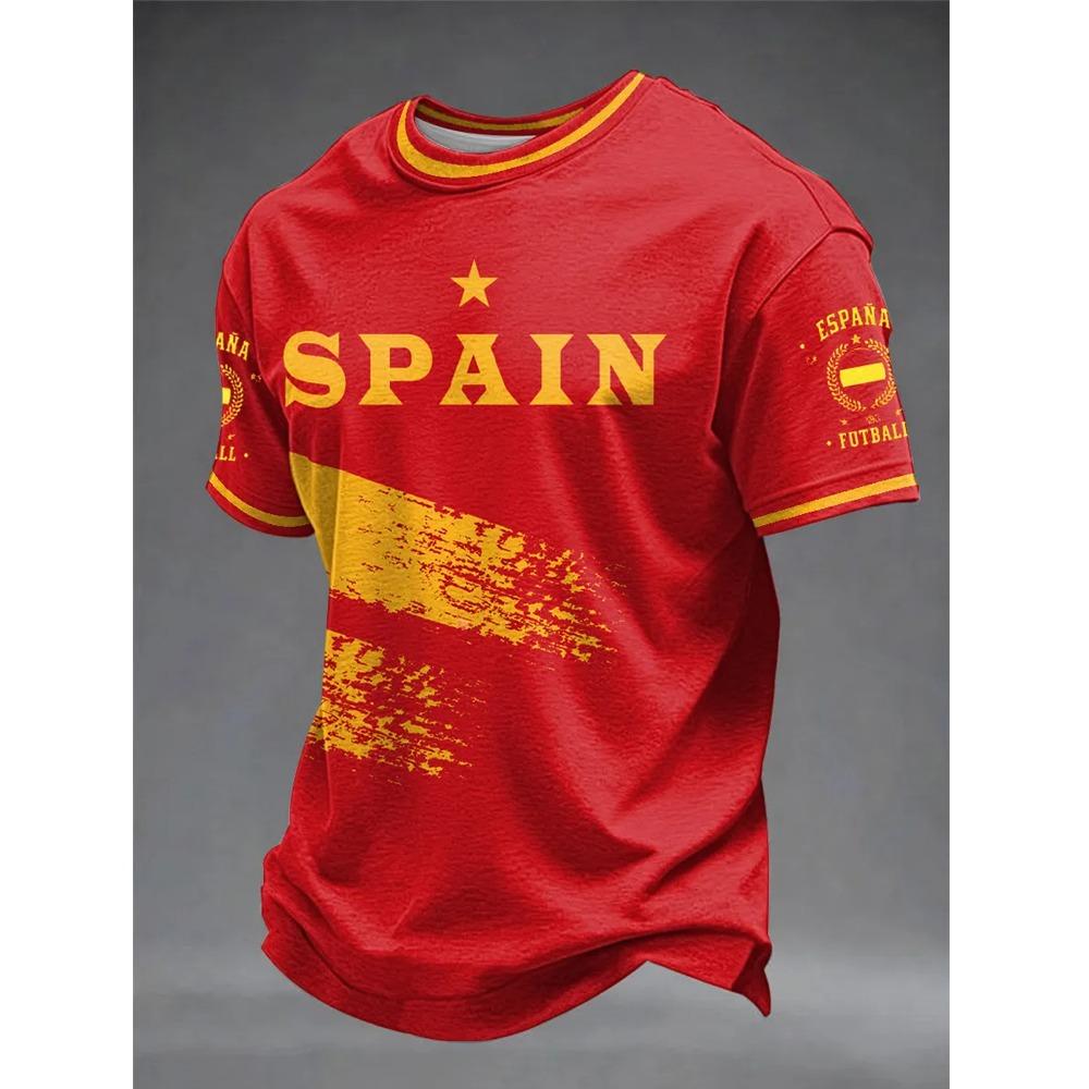 Camiseta Temática de Cultura Clásica Española 2026 Exclusiva para Aficionados Adultos Niños Camiseta Casual Verano Transpirable Secado Rápido Suave Cómoda