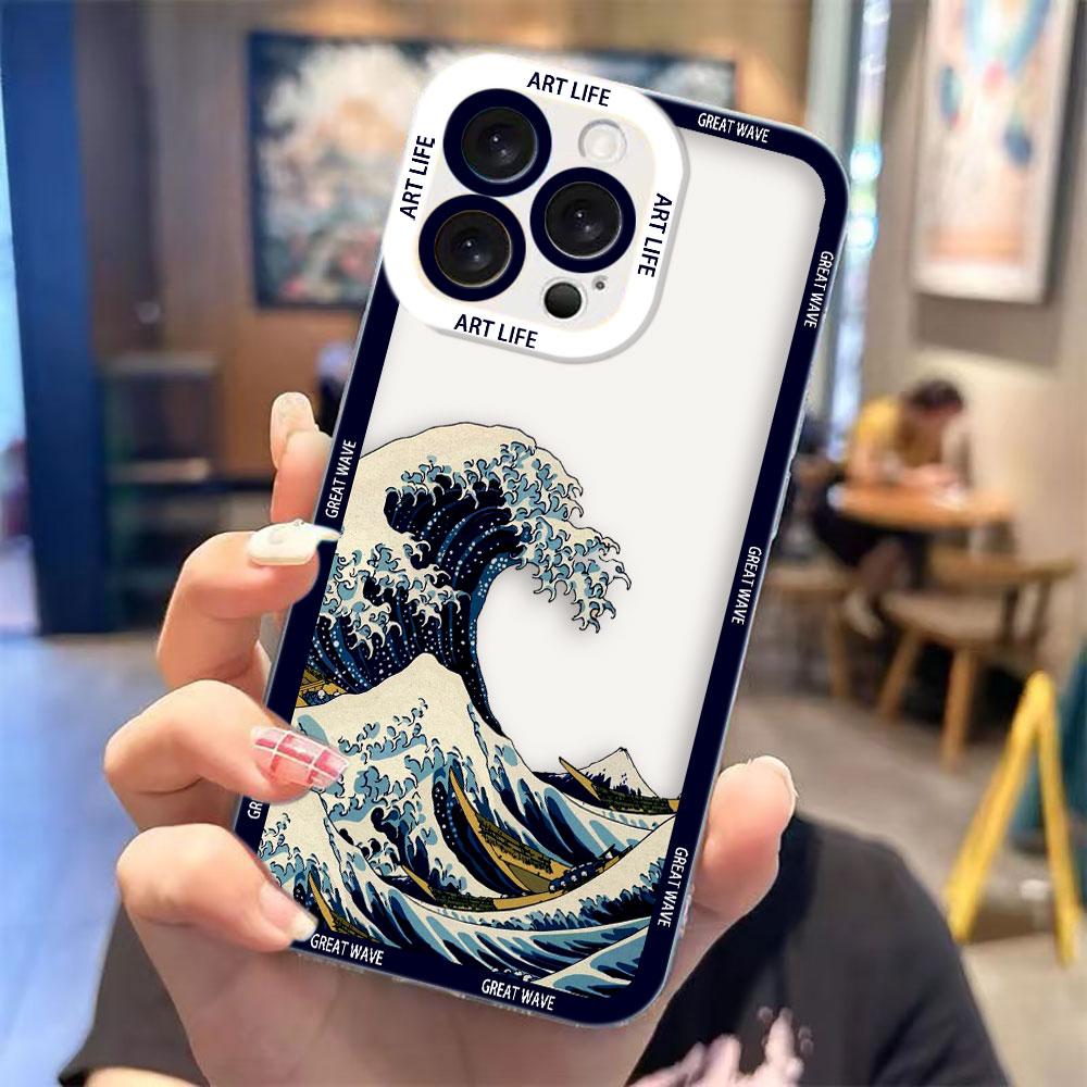 

Painting K-Kanagawa Wave Cover Phone Case For Redmi K40 K60 15C 14C 13C 13 12 12C 10 10C 10X 10A 9 9C 9T 9A 8 7 A1 A2 A3 A5 Case Redmi 9C
