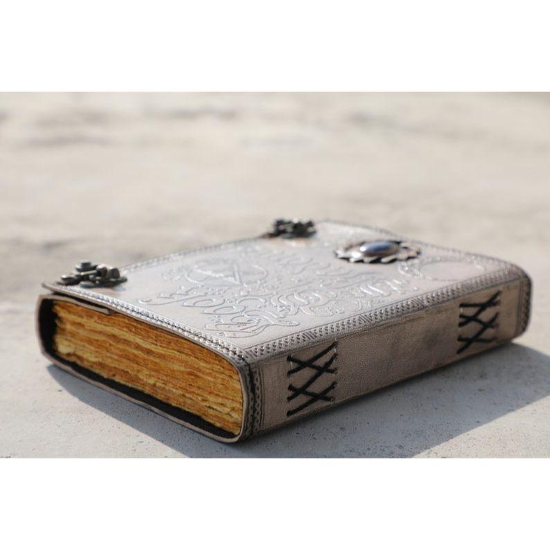 Book Of Shadows Leather Journal, Magic Book, Celtic Journal The Morrigan Leather Book, Travel Notebook, Christmas Gift, Journaling Gift