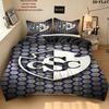 Club Sport Cartagines Pattern Bedding Set Quilt Cover Pillowcase Home Decor Gift (1 * duvet cover + 2 * pillowcase, without core)
