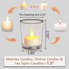 1Pcs Premium Clear Tealight Candle Holders for Wedding, Holiday and Home Decor