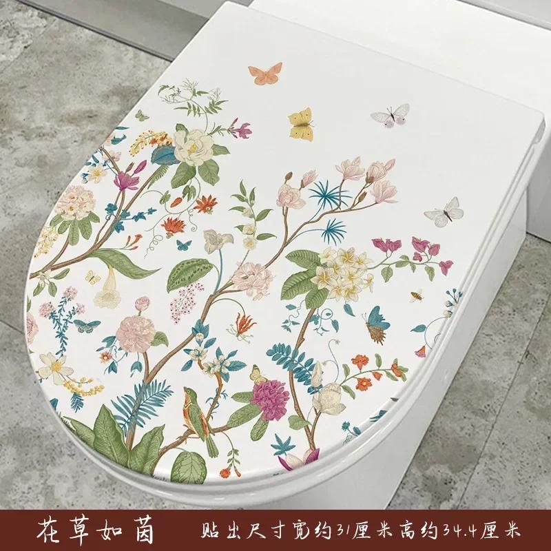 Waterproof Butterfly Wall Stickers Toilet Sticker Decorative Kitchen Stickers Bathroom Vinyl Decals Christmas Decoration