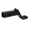 Trailer Hitch Ball Mount 4 Inch Drop High Strength Black Powder Finish Carbon Steel Towing Ball Mount