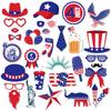 Independence Day Theme Star Pattern Creativity Party Decor Paper Props Photo