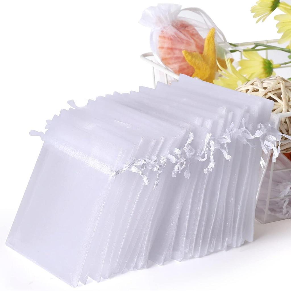 Organza Mesh Drawstring Jewelry Gift Bag