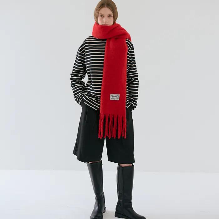 Soft Brushed Muffler_Red