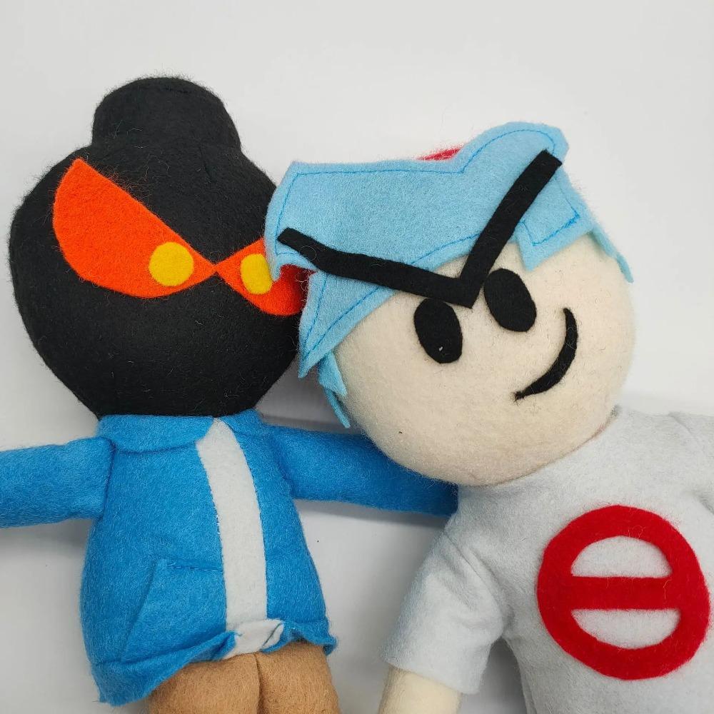 Friday Night Funkin Peluche Morbidi Ripieni Cartoni Animati Gioco Mese Spettrale Bambole Skid e Pump Per Regalo Bambino