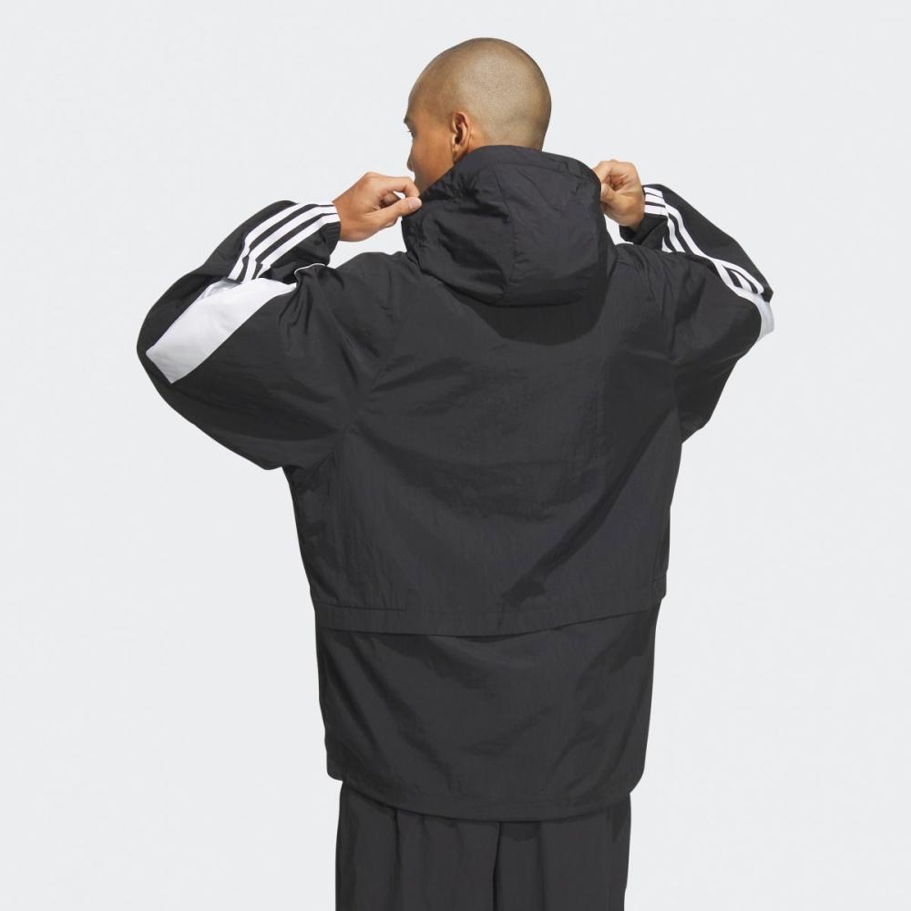 Adidas Adicolor Windbreaker Jm7260 Black White