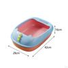 Litter Box Potty Toilet Sandbox Container Splashproof Cage Bedpan Pet for