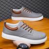 Fashion Canvas Men's Sneakers Black Lace Up Sping Shoes 2025 Classic Casual Vulcanized Shoes Size 46 Mens Spring Sport Shoes