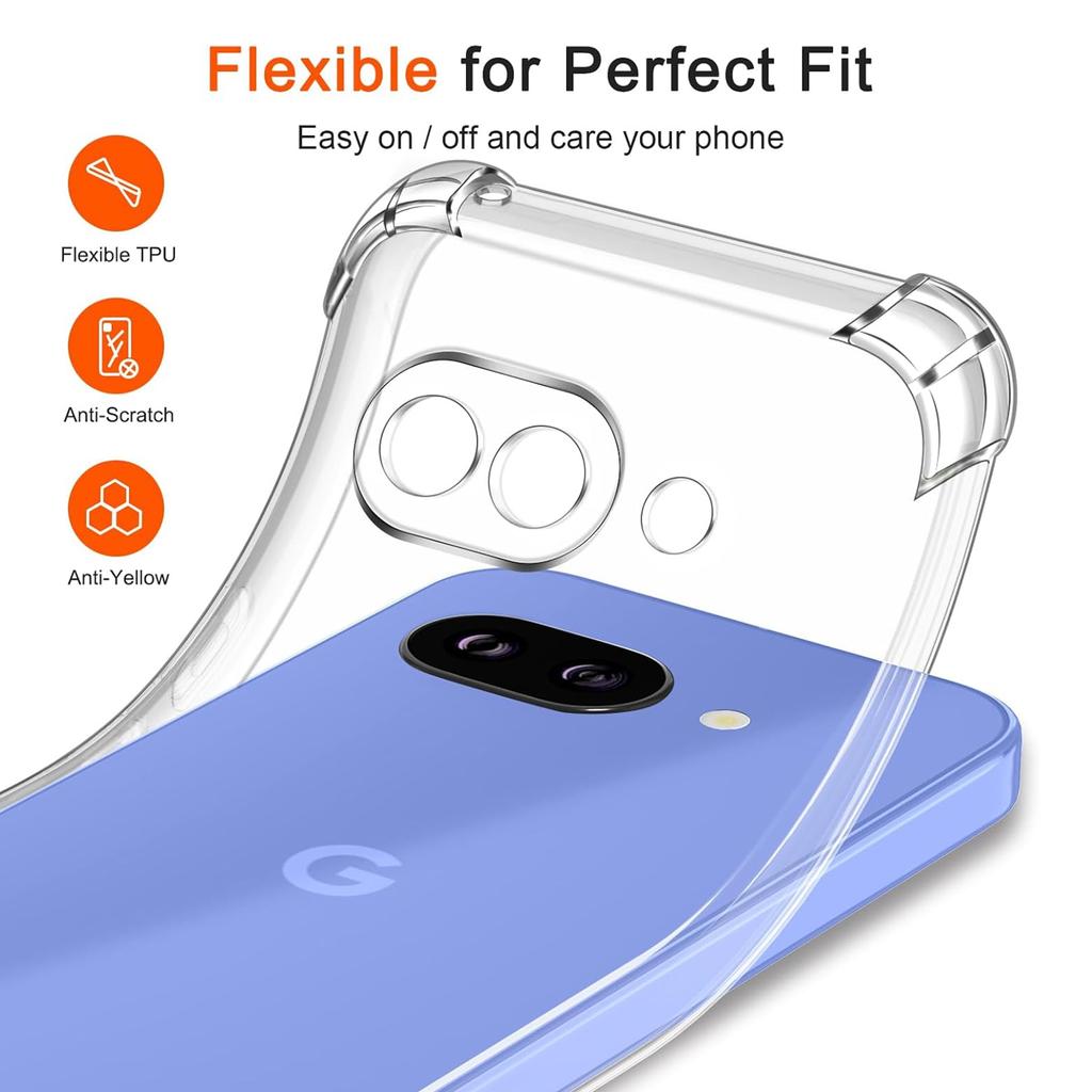 Shockproof Airbag TPU Case for Google Pixel 10 Pro 9A 9 Pro XL Protective Cover Transparent Capa Fundas Coque