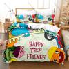 Happy Tree Friends Bedding Set 3PCS Cartoon Kpop Printed Duvet Cover Pillowcase Bedroom Decor Twin Full Queen King Size 2026