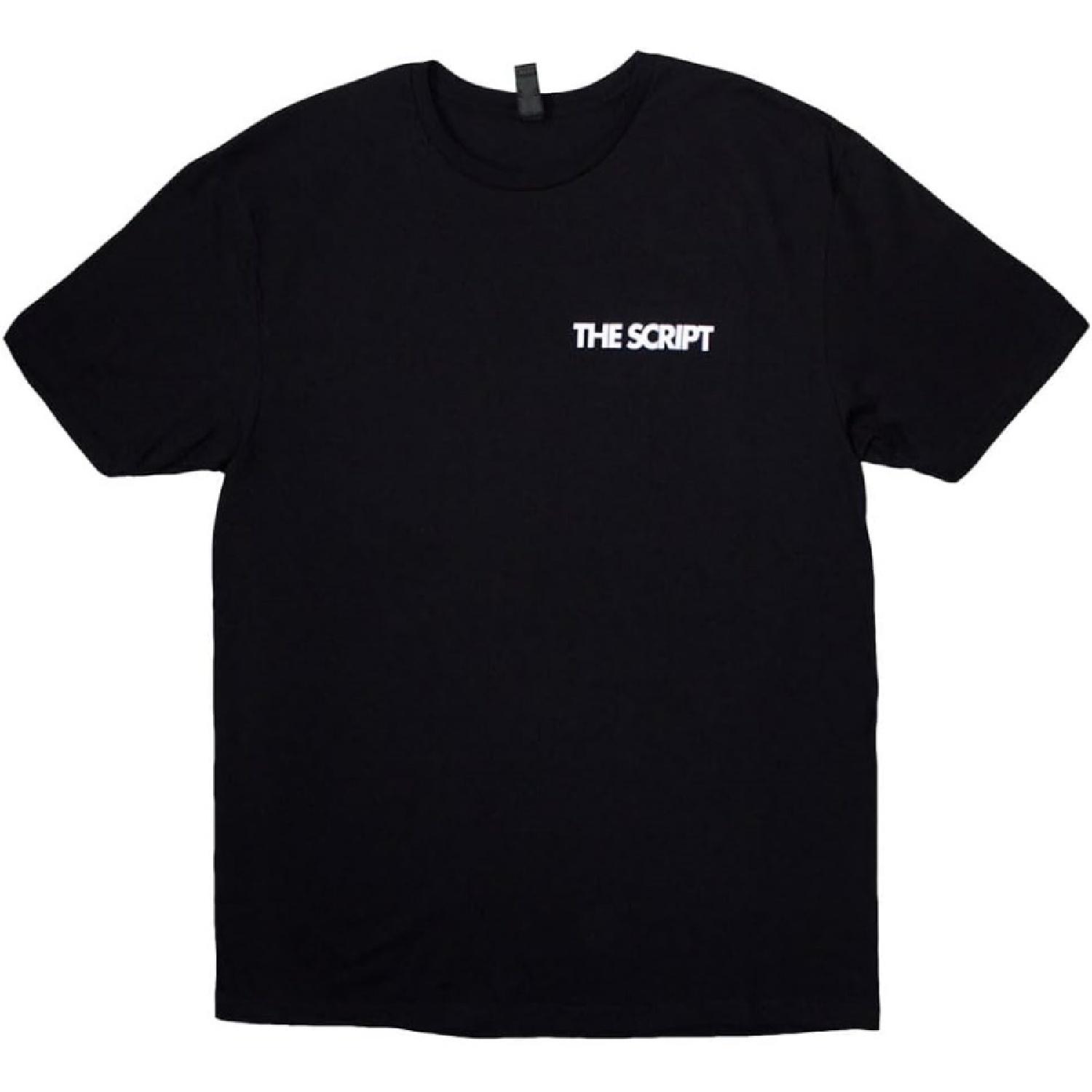 The Script Satellites And Pocket Band Logo T Shirt Black S