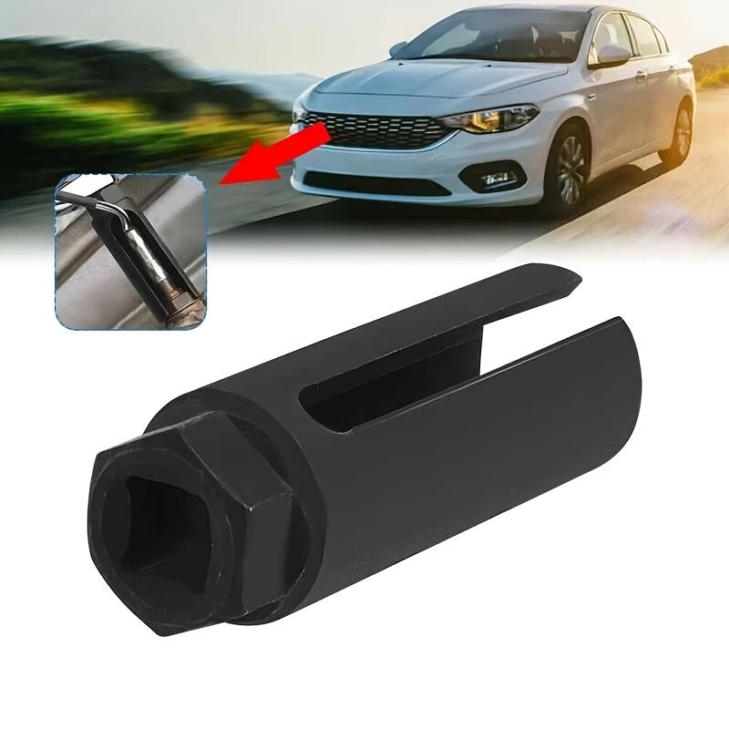 Black Narrow Mouth Oxygen Sensor Sleeve European-Style Cxygen Sensing Socket Wrench, Durable Steel, Ideal for Car Maintenance & Repair Tool