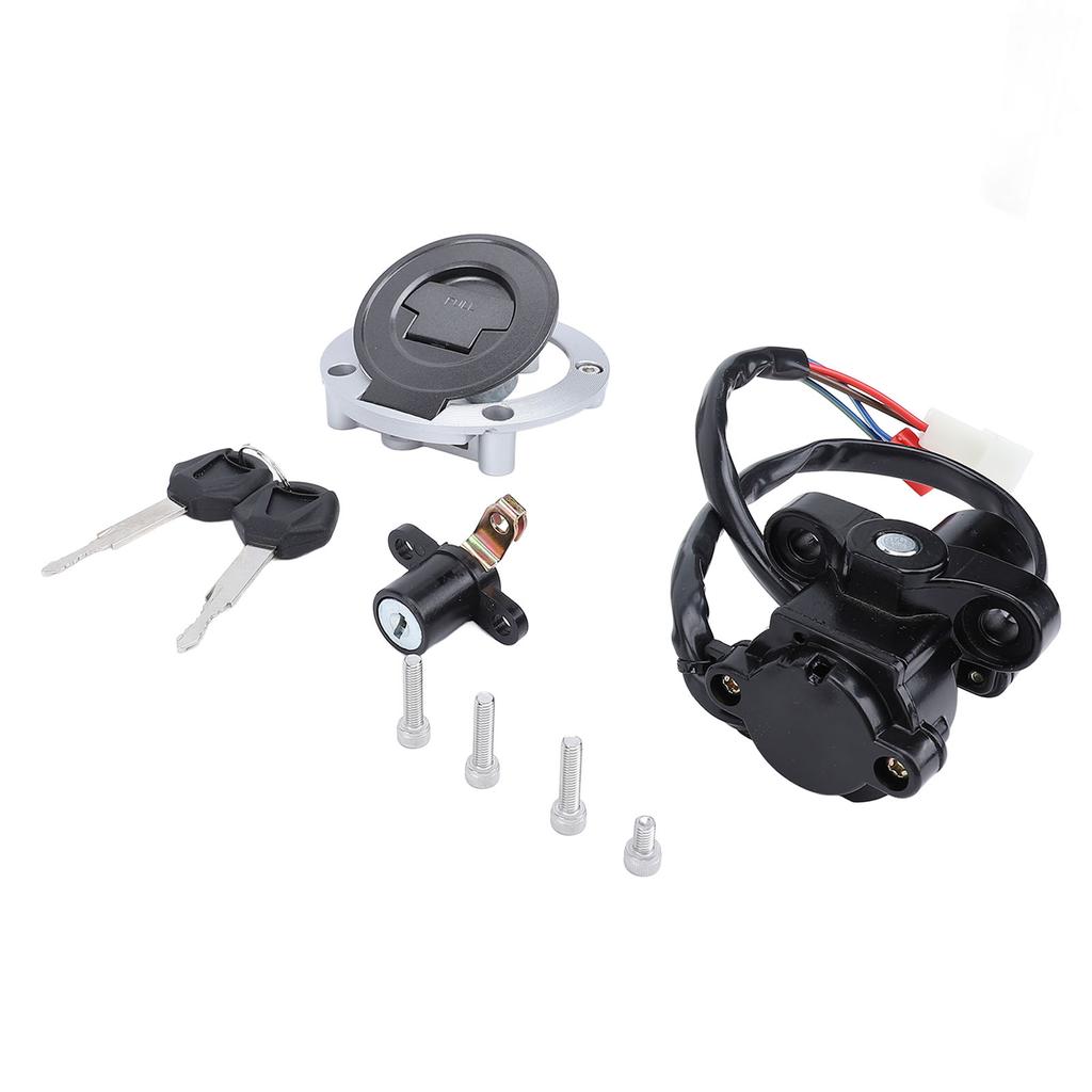Ignition Switch Gas Cap Seat Lock Helmet Lock Key Set Sturdy Easy Installation for MT03 YZF XJ6 FJ09