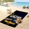 JCB Custom Beach Towel, Print Your Name Text Lightweight Absorbent Towel for Swimming Travel