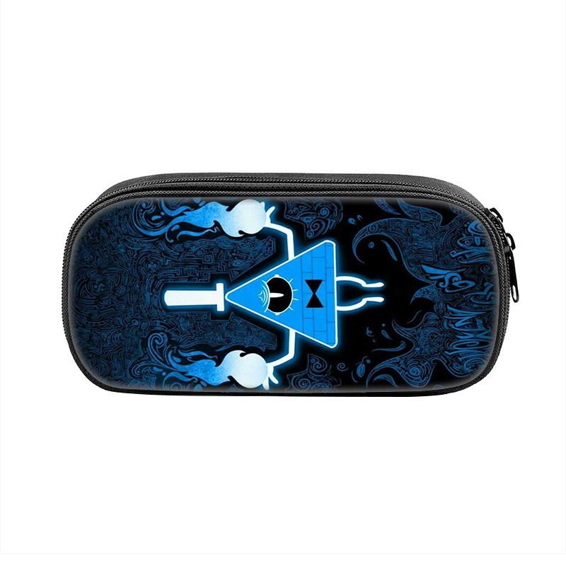 Gravity Falls Cartoon Pencil Case Large Capacity Nylon School Supply Organizer For Students