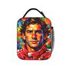 Bold Pop Art Ayrtons Sennas Lunch Bag Travel Lunch Box For Women Funny Print Thermal Lunch Bags Oxford Portable Cooler Bag