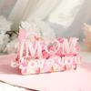 3D Mother Day Love Mom Greeting Card Holiday Gift Decoration Supplies for Women Birthday Invitation Message Card