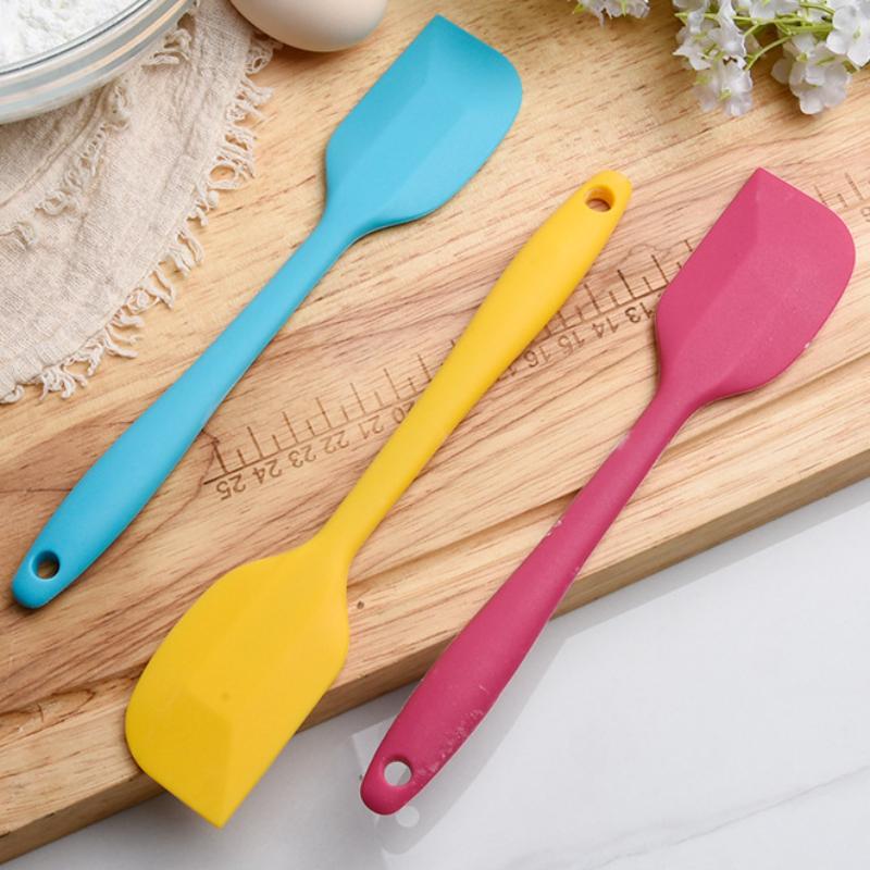 1Pc Food Grade Non Stick Butter Cooking Silicone Spatula Cookie Pastry Scraper Cake Baking Spatula Silicone Spatula Baking Tool Kitchenware