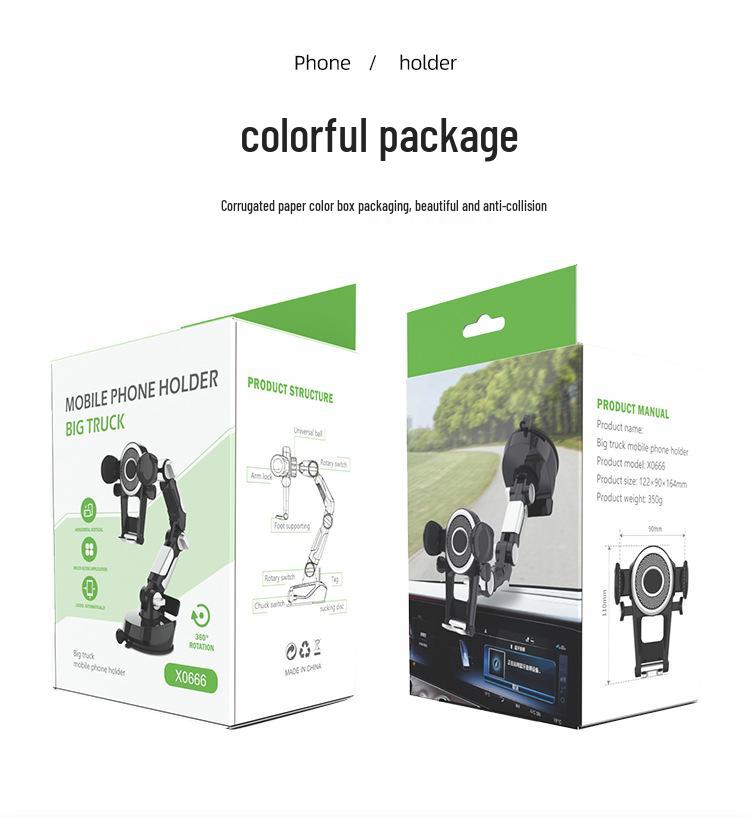 Neuer Handyhalter mit Saugnapf und Kreuzdesign für Autos und LKWs