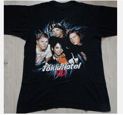 Tokio Hotel Mitglieder T-Shirt Kurzarm Baumwolle
