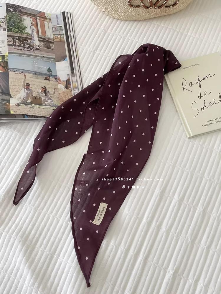 Leopard Print Silk Scarf Cotton Silk Scarf Triangle Scarf With Shirt Tie Neck Scarf High-End Shawl Triangle Scarf Belt Women