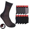 Men's Double-Layer Dress Socks, Choose 1 of 10 Pairs, Hand-Sealed Long-Necked