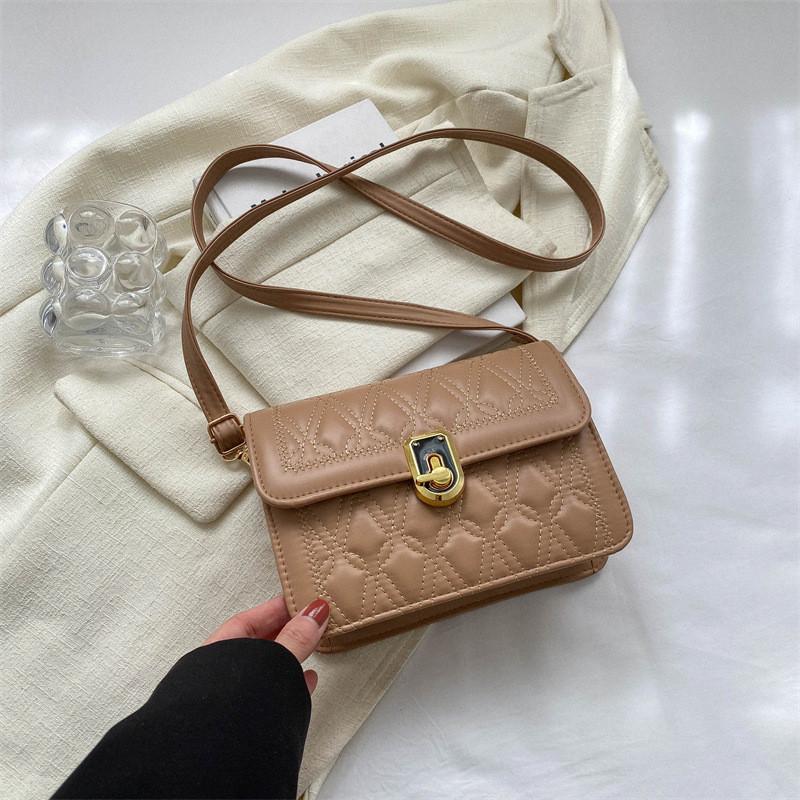 Fashionable Pu Leather Crossbody Bag For Women Stylish And Trendy Small Square Bag