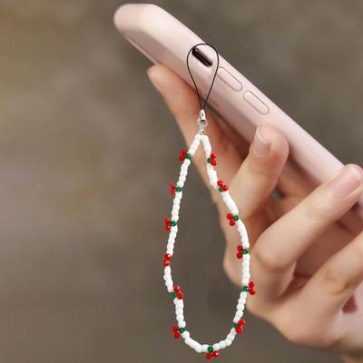 Beaded Phone Charm Lanyard Fashion Accessory Bag Chain Decoration Ornament Keyring Holder