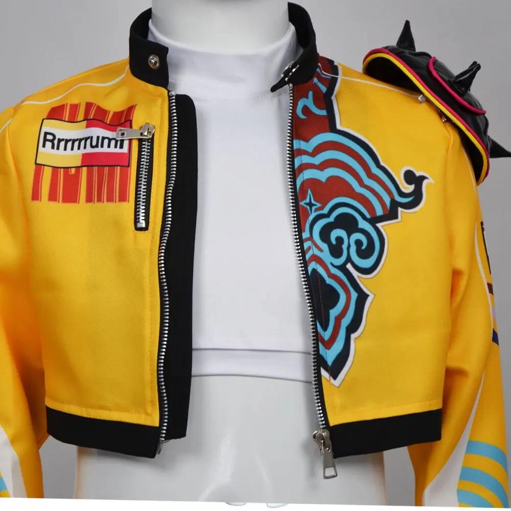 Movie K-Pop Demon Hunters Cosplay Costume Rumi Kids Set Top Pants Jacket Halloween Party Props Stage Show Accessories