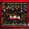 Christmas Merry Window Stickers Xmas New Year Decor Decals Santa Reindeer Claus