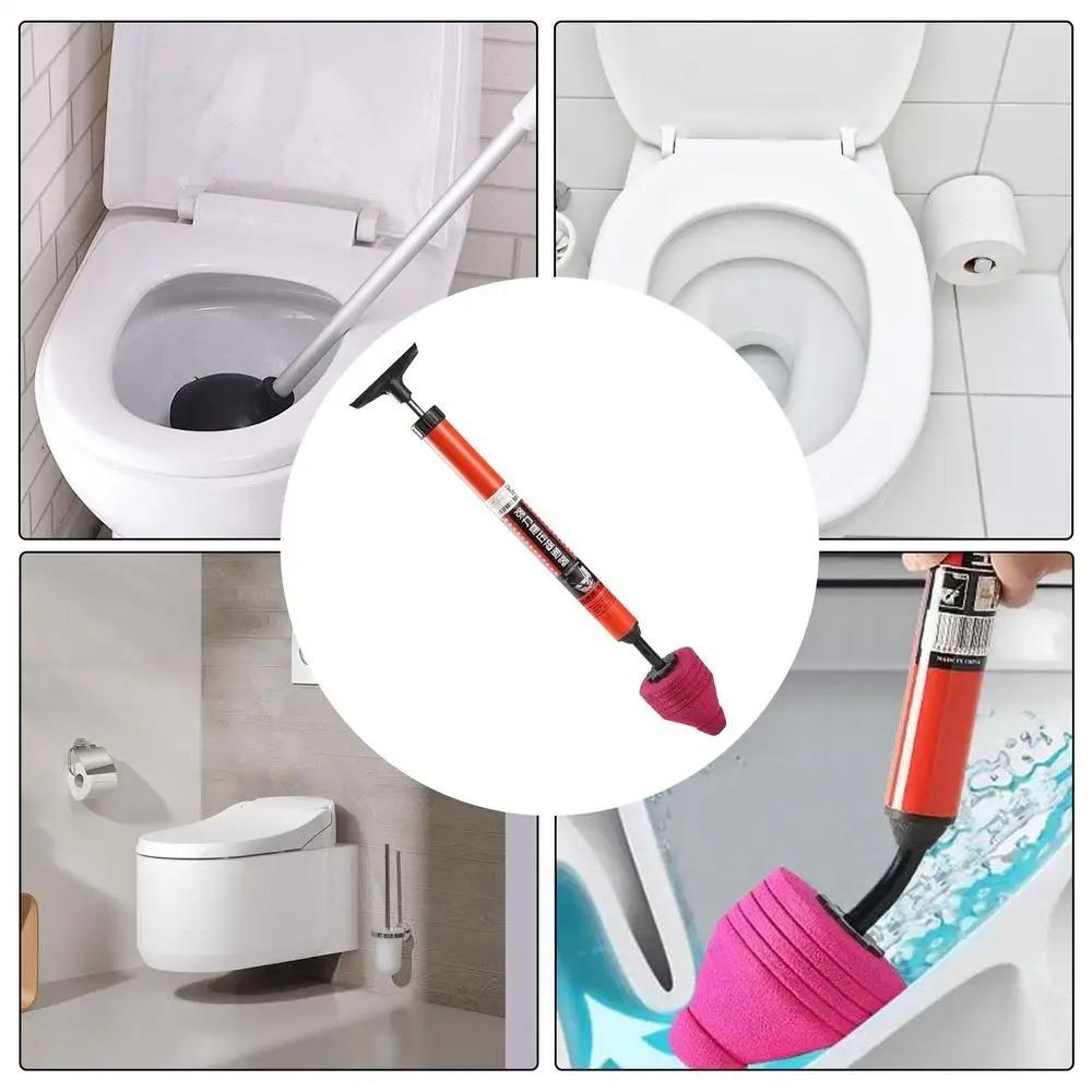 High Pressure Air Plunger Toilet Powerful Unclogger Tool with Ergonomic Handle Drain Clog Remover Plumbing Kit Sink Plunger