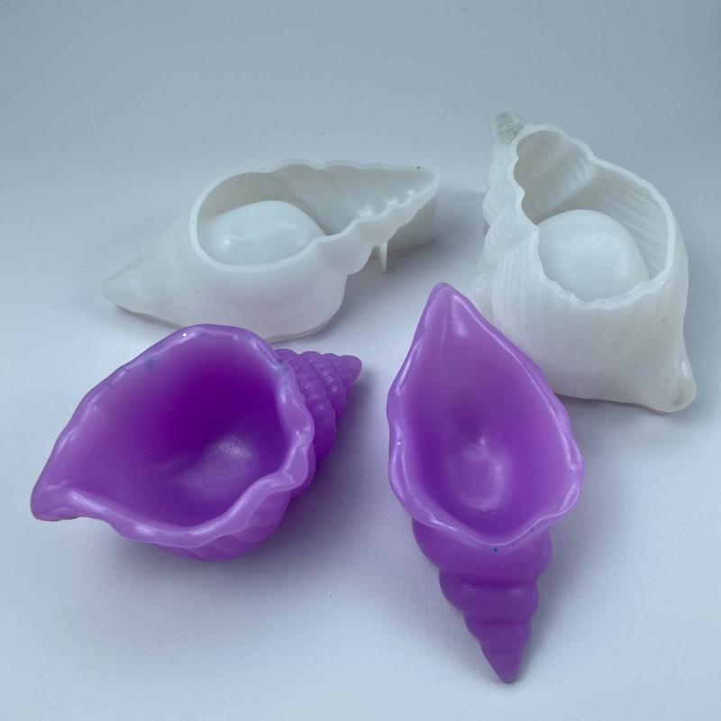 Silicone Mould for DIY Seashells Snail Ornament Storage Box Resin Mold Perfect for Jewelry Holder Mold Home Decoration