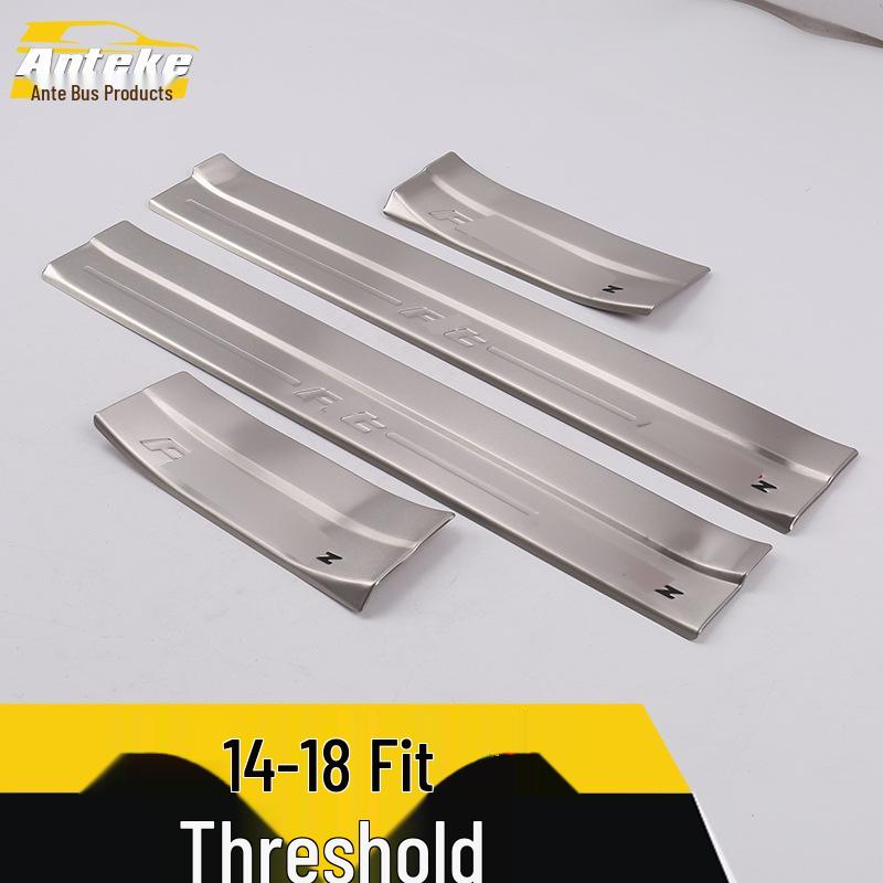 14-18 Fit Bumper Trunk Sill Scuff Plate & Bright Sill Strips