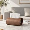Elegant Facial Tissue Cover for Bedroom Box Holder, Natural Wood Storage Organizer, Decorative Rectangular Practical Napkin Holder Living Room