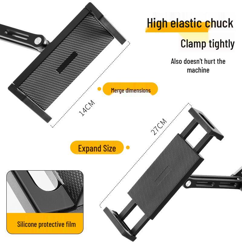Doppelnutzbarer Aluminium-Wandhalter für Handy & Tablet - Faltbare, drehbare Halterung