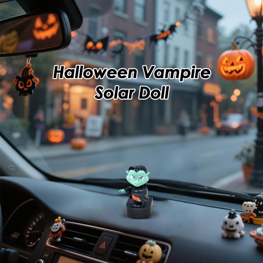 Dashboard Figurines Doll Ornaments Vampire Figurine Dashboard Halloween Decorative Car Interior Accessories