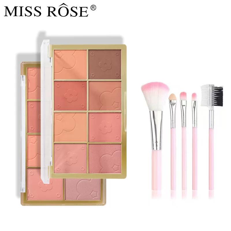 Missrose 8-Color Blush Palette, Rouge To Enhance Complexion, Fine Powder, Easy To Apply, Matte Contouring Palette, Three-In-One