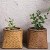 Hand Decorated Flower Pots, Indoor Rattan Plant Flower Pots, Desktop Decorations, Garden Flower Pots, And Flower Pots