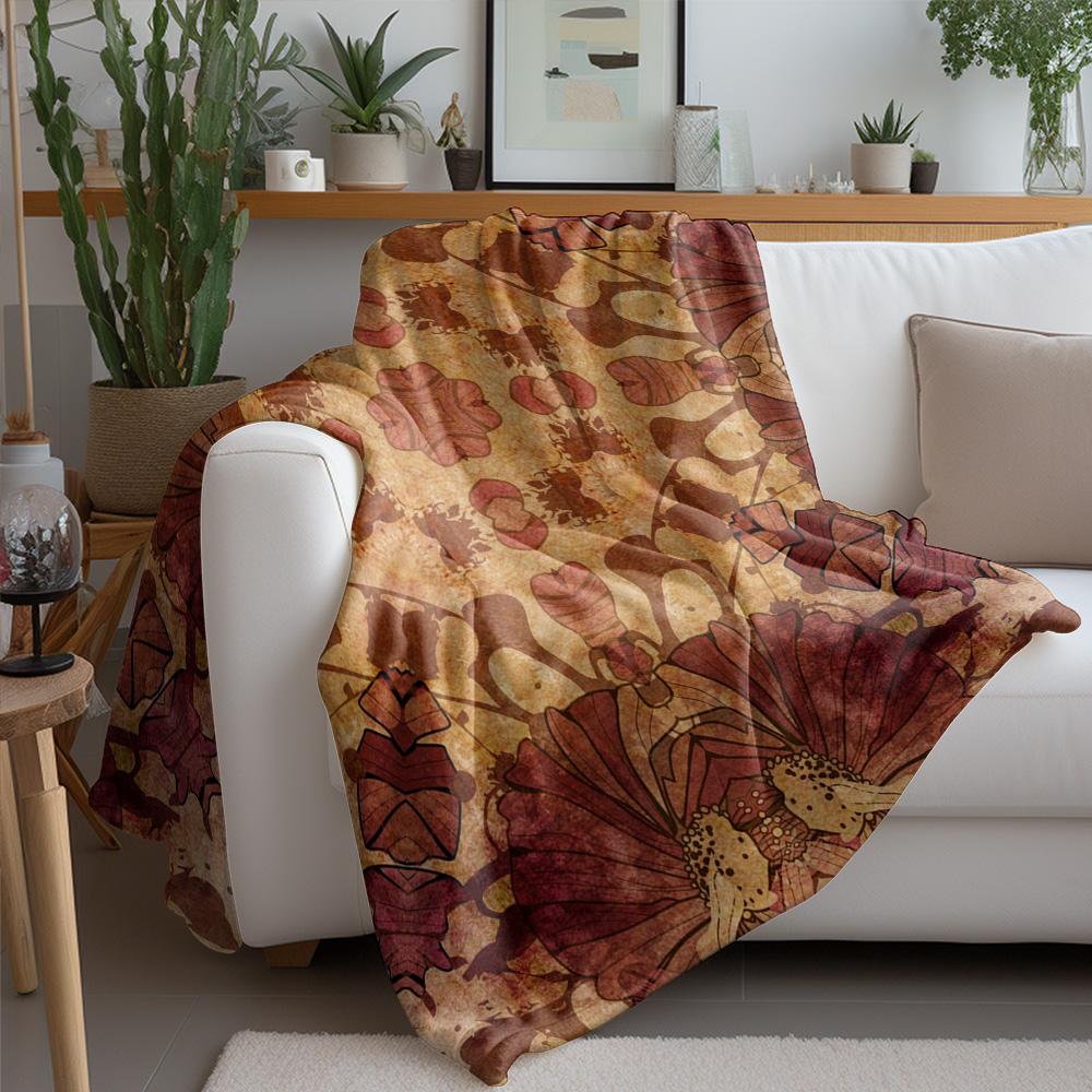 Vintage Floral Tapestry Throw Blanket Ethnic Pattern Bohemian Home Decor Wall Hanging Sofa Cover Gift